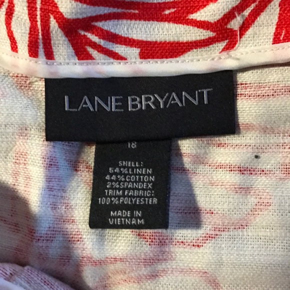 A beige and burnt orange A-line knee length skirt - Picture 2 of 3